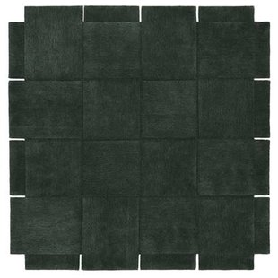 Basket vloerkleed 245x245 groen