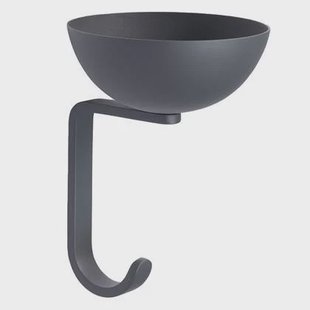 Nest wandhaak donkergrijs