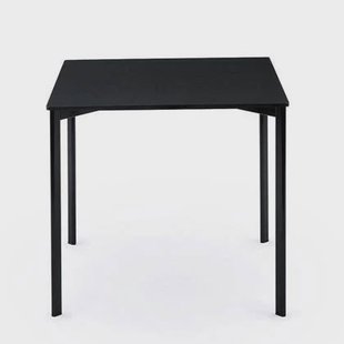 Striped Tavolo tuintafel vierkant 79x79 zwart