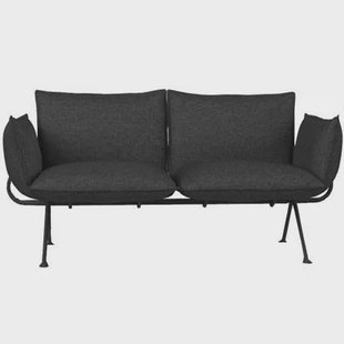 Officina bank 2-zits torri donkergrijs 070