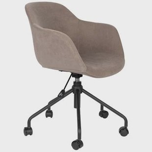 by fonQ basic Flow Bureaustoel - Grijs/Bruin
