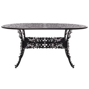 Industry Garden tuintafel ovaal 152x90 zwart