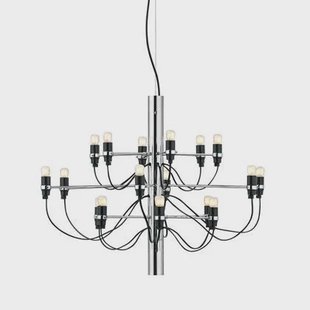 2097|18 by Gino Sarfatti kroonluchteropaal chroom