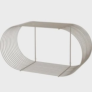 Curva wandplank 61 taupe