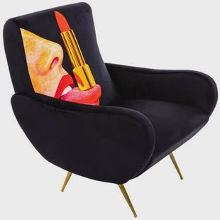 Toiletpaper Lounge fauteuil tongue black