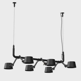 Bolt 6 hanglamp Smokey Black