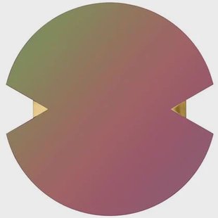 Verto spiegel Ø70 rainbow