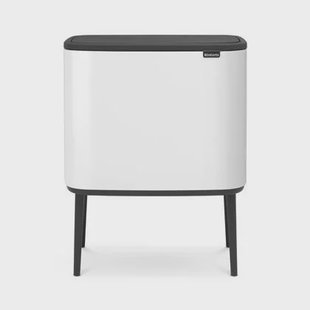 Brabantia Bo Touch Bin Afvalemmer 11 + 23 L - Wit