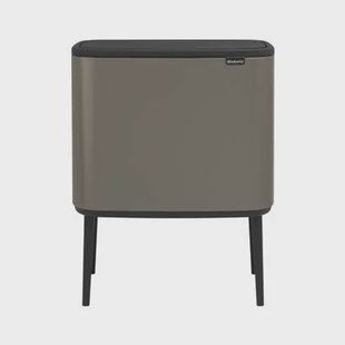 Brabantia Bo Touch Bin Afvalemmer 11 + 23 L - Platinum