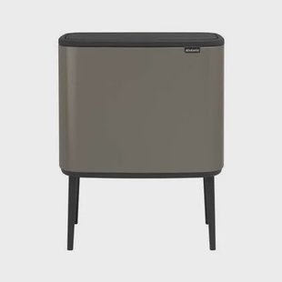 Brabantia Bo Touch Bin Afvalemmer 3 x 11 L - Platinum