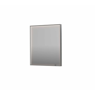 Spiegel INK SP19 70x4x80 cm incl. direct LED-Verlichting Rondom en Spiegelverwarming Geborsteld RVS