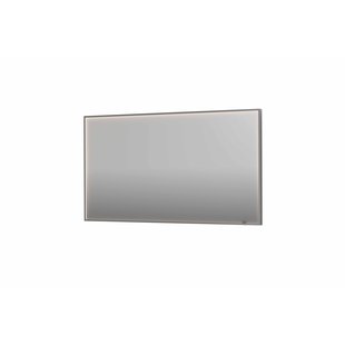 Spiegel INK SP19 140x4x80 cm incl. direct LED-Verlichting Rondom en Spiegelverwarming Geborsteld RVS