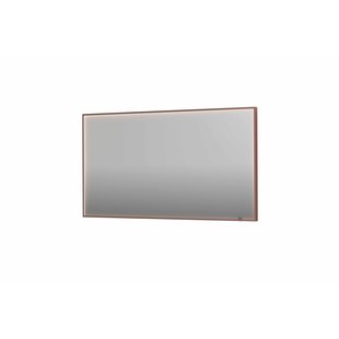 Spiegel INK SP19 140x4x80 cm incl. direct LED-Verlichting Rondom en Spiegelverwarming Geborsteld Koper