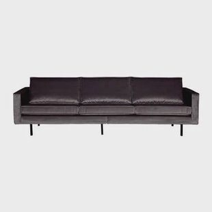 BePureHome Rodeo 3-zitsbank - Velvet - Antraciet BePureHome Rodeo 3-zitsbank - Velvet - Antraciet