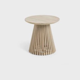 Kave Home Jeanette Bijzettafel - Ø 50 cm - Naturel