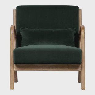Woood Mark Fauteuil - Fluweel Flesgroen