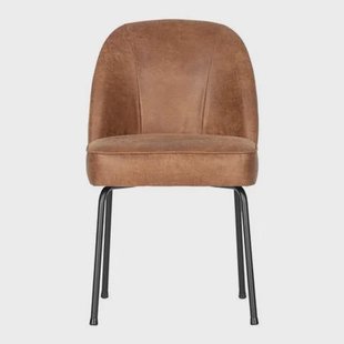 WOOOD Vogue Eetkamerstoel - Leder - Cognac