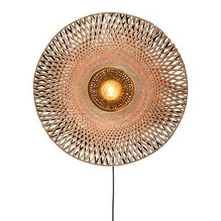 GOOD&MOJO Kalimantan Wandlamp Rond - Ø44cm - Naturel