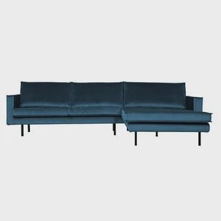 WOOOD Rodeo Chaise Longue Rechts - Velvet - Blauw