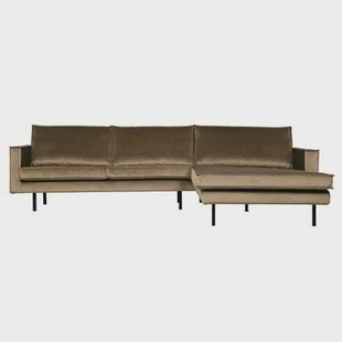 WOOOD Rodeo Chaise Longue Rechts - Velvet - Taupe