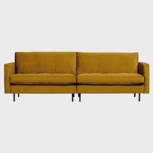 BePureHome Rodeo Classic 3-zitsbank - Velvet - Oker BePureHome Rodeo Classic 3-zitsbank - Velvet - Oker