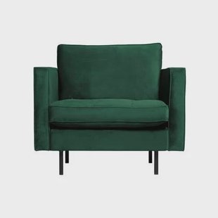 WOOOD Rodeo Classic Fauteuil - Velvet - Green Forest