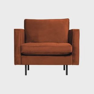 WOOOD Rodeo Classic Fauteuil - Velvet - Roest