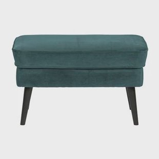 Woood Rocco Hocker - Velvet - Teal Woood Rocco Hocker - Velvet - Teal