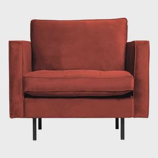 WOOOD Rodeo Classic Fauteuil - Velvet - Chestnut