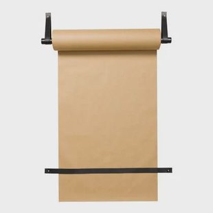 vtwonen Leren Wandrolhouder met Papier 6 x 63 cm