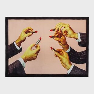 Seletti Vloerkleed Lipsticks - Rechthoekig