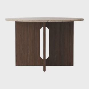 Menu Androgy Eettafel - Dark Stained Oak/ Sand Menu Androgy Eettafel - Dark Stained Oak/ Sand