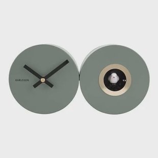 Karlsson Duo Cuckoo Wandklok - Groen