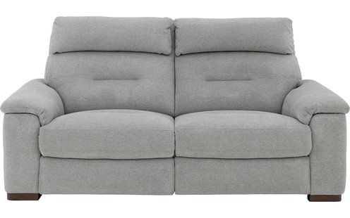 Goossens Bank Boris grijs, stof, 2,5-zits,