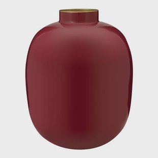 Pip Studio Metal Vaas H 32 cm - Donkerrood Pip Studio Metal Vaas H 32 cm - Donkerrood