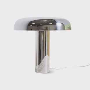 HKliving Mushroom Tafellamp H 38 cm - Chrome