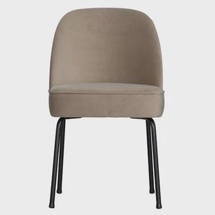 WOOOD Vogue Eetkamerstoel - Fluweel - Taupe