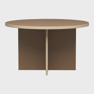 HKliving Dining Table Eettafel -Ø 130 cm - Brown