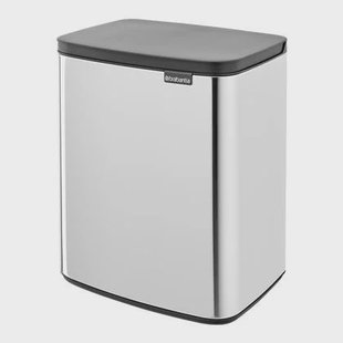 Brabantia Bo Afvalemmer 12 L - Brilliant Steel