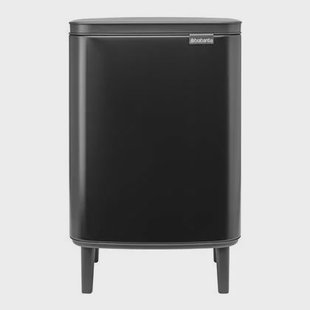 Brabantia Bo Hi Afvalemmer 12 L - Matt Black