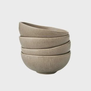 by fonQ Mixed Ceramics Kommen 4st. - Ø 11 cm - Taupe