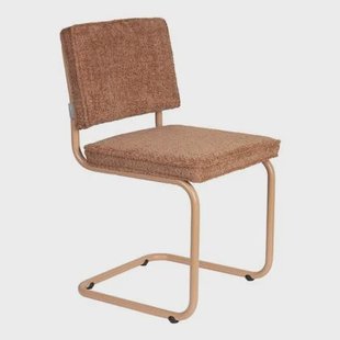 Zuiver Ridge Eetkamerstoel - Bouclé - Terra