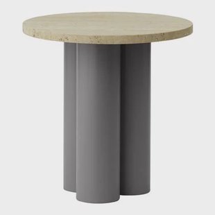 Normann Copenhagen Dit Bijzettafel - Grey Travertine Light