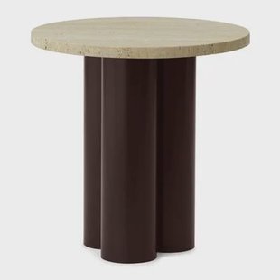 Normann Copenhagen Dit Bijzettafel - Brown Travertine Light
