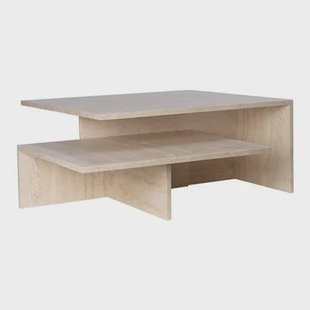 ferm LIVING Distinct Grande Duo Salontafel - Travertine ferm LIVING Distinct Grande Duo Salontafel - Travertine