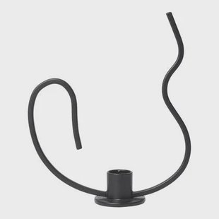 Ferm Living Valse Kandelaar Low - Zwart