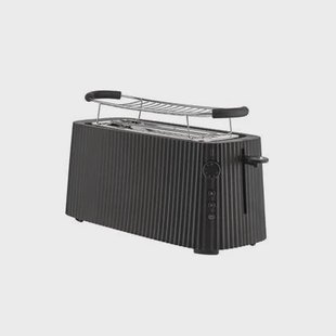 Alessi Plissé Broodrooster met Rekje - Zwart