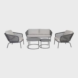 by fonQ Wire Loungeset - 2-Zitsbank en Tuinstoelen