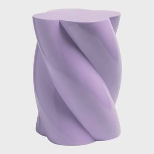 &k amsterdam Pillar Marshmallow Bijzettafel H 40 cm - Lila