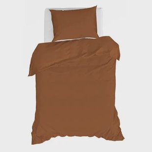 by fonQ Fresh Dekbedovertrek 140 x 200/220 cm - Terracotta